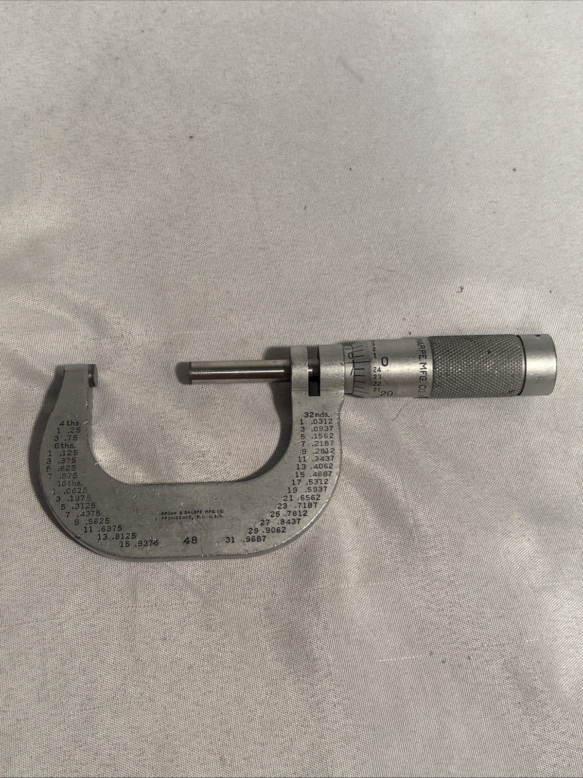 Brown & Sharpe 1-2” Vernier No.48 Outside Micrometer
