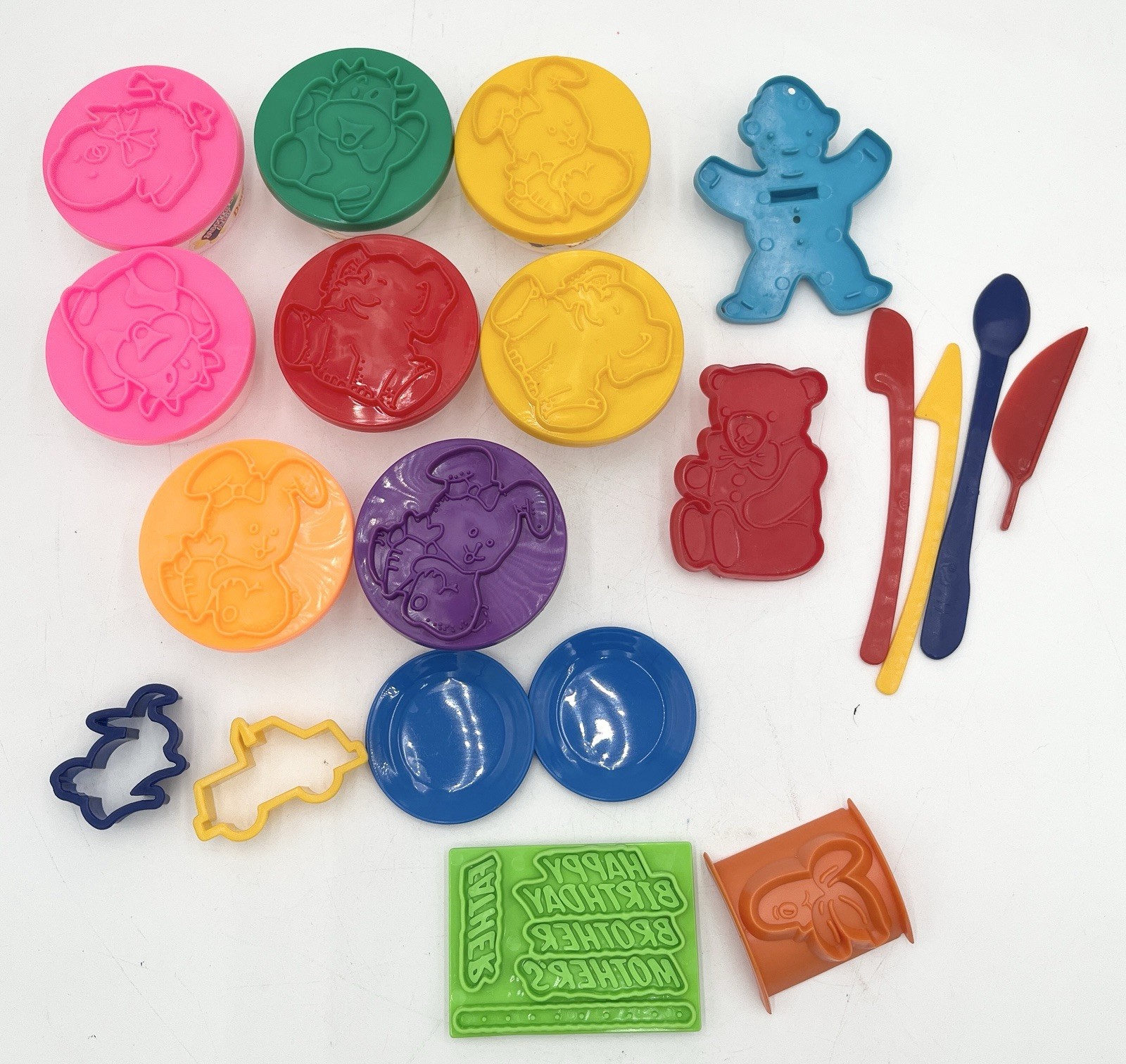 Vintage 90s Play Dough Molds And Tools