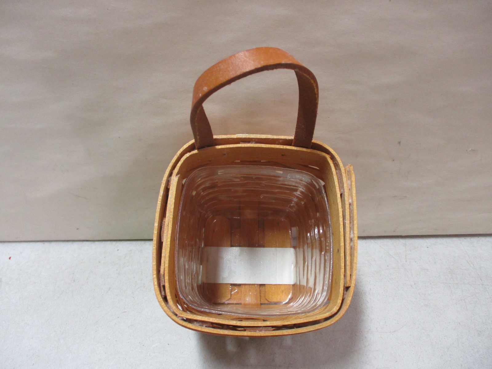 1996 Longaberger Chives Basket with Plastic Insert