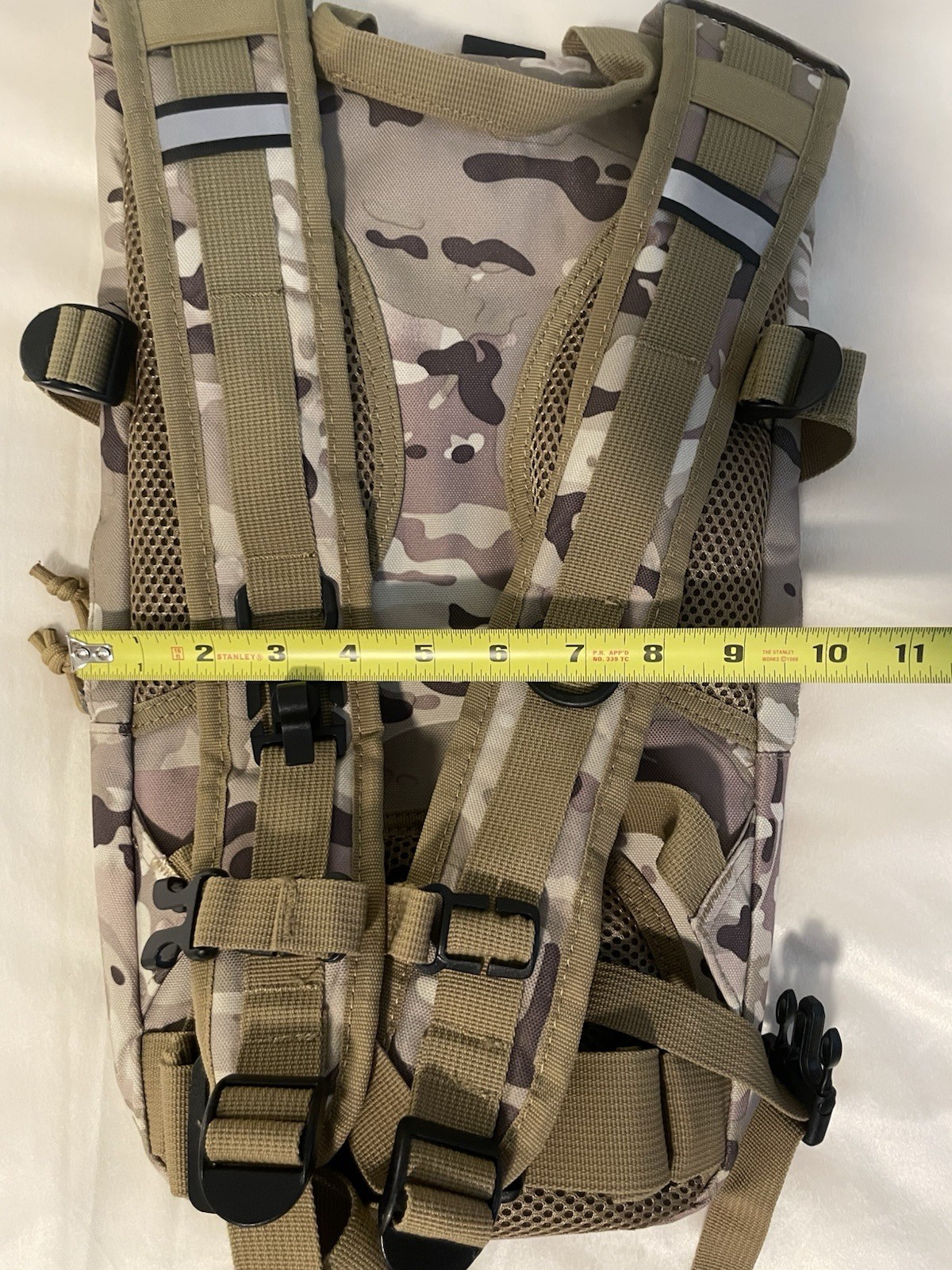 Tactical MOLLE Hydration Backpack with a camouflage pattern.No bladder.(sku#M1)