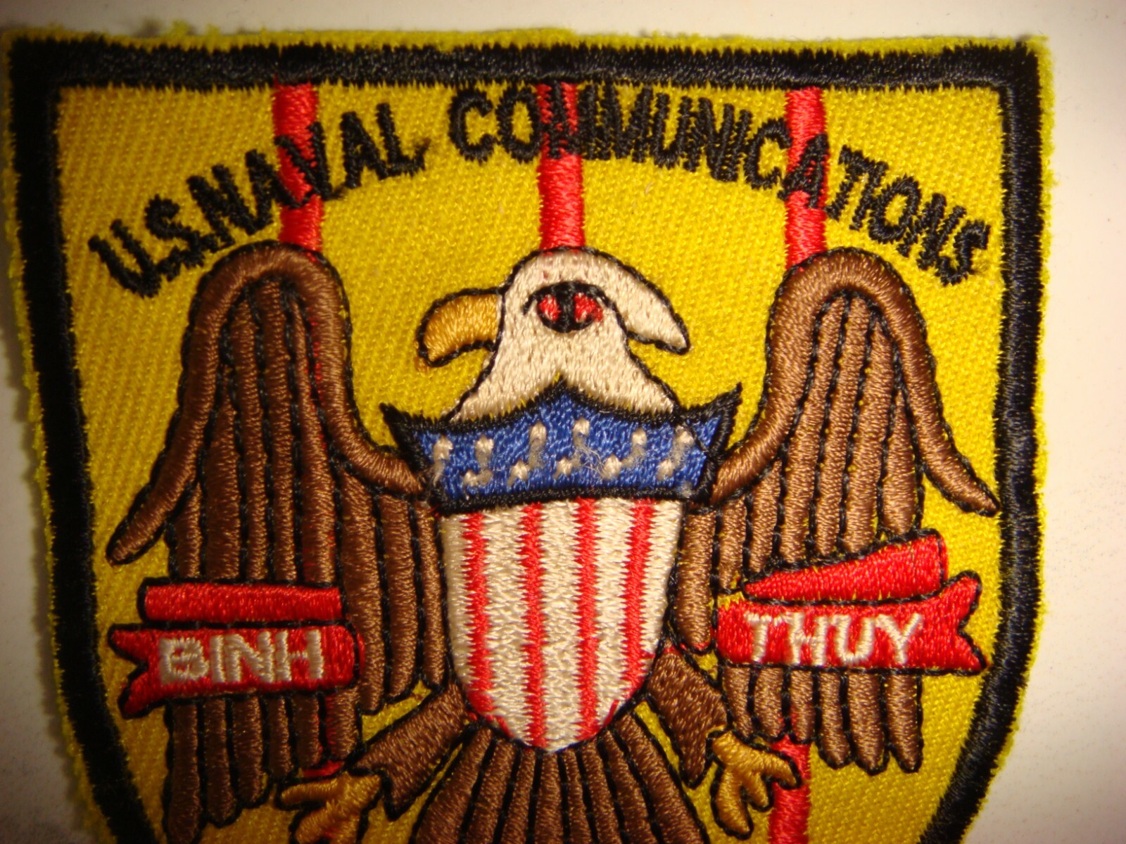US NAVAL COMMUNICATIONS AT BINH THUY, VIETNAM WAR PATCH