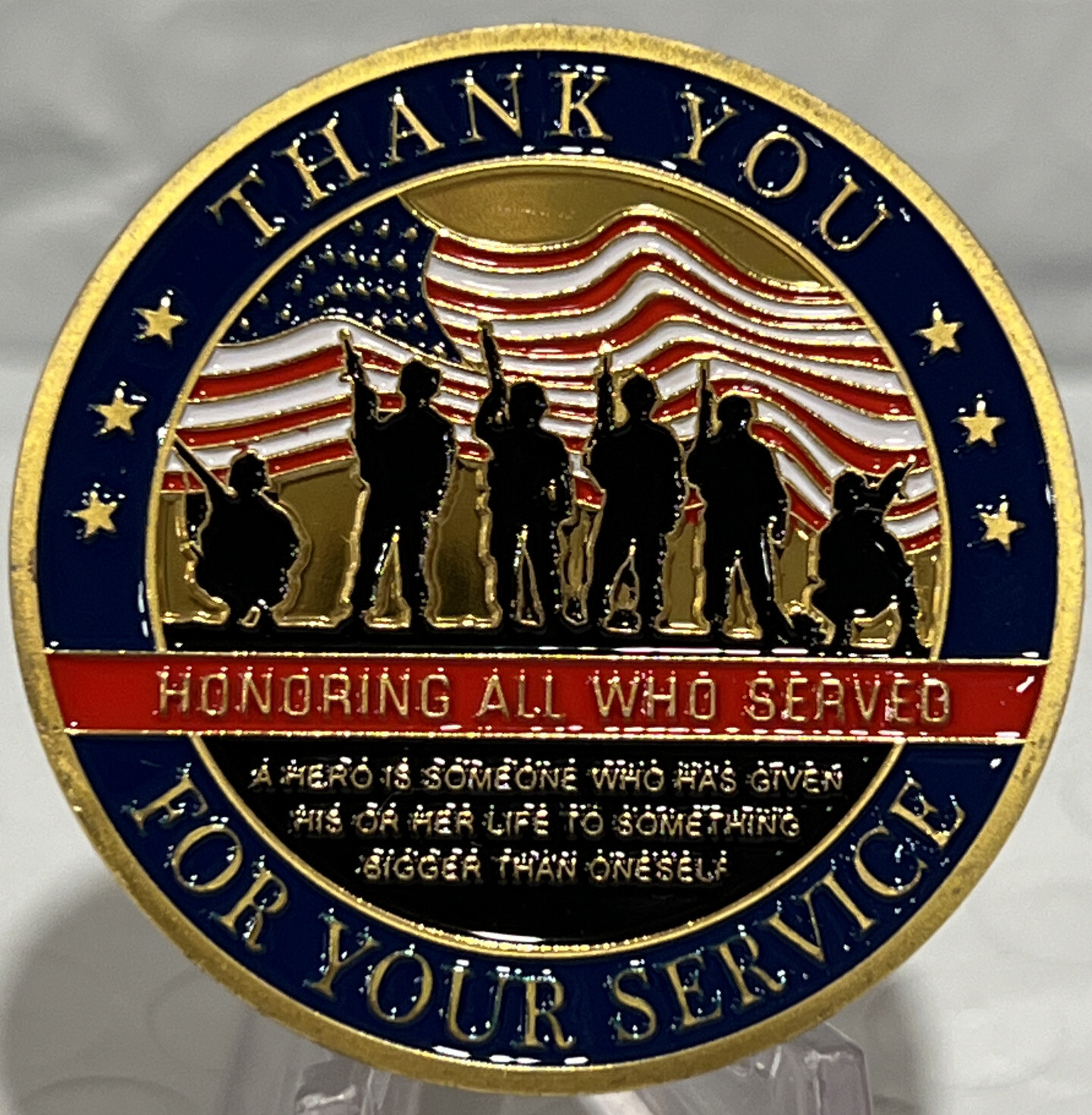 * 50 Pieces “Thank You Veteran for Your Service”Military Challenge Coin Honoring