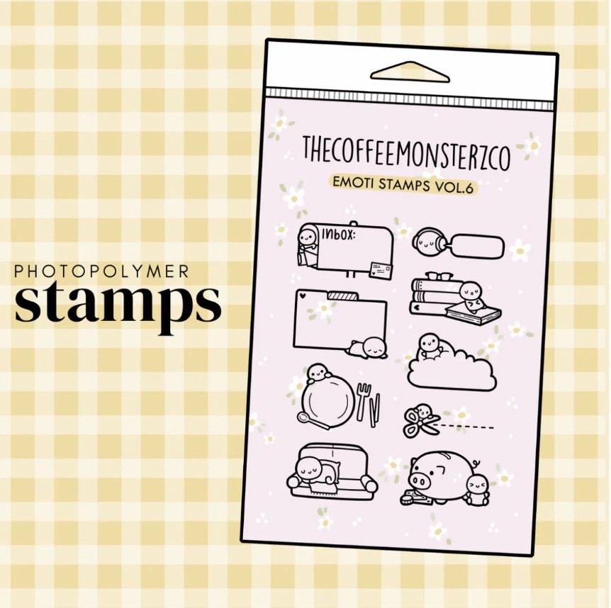 THECOFFEEMONSTERZCO TCMC Emoti Stamps Vol. 6