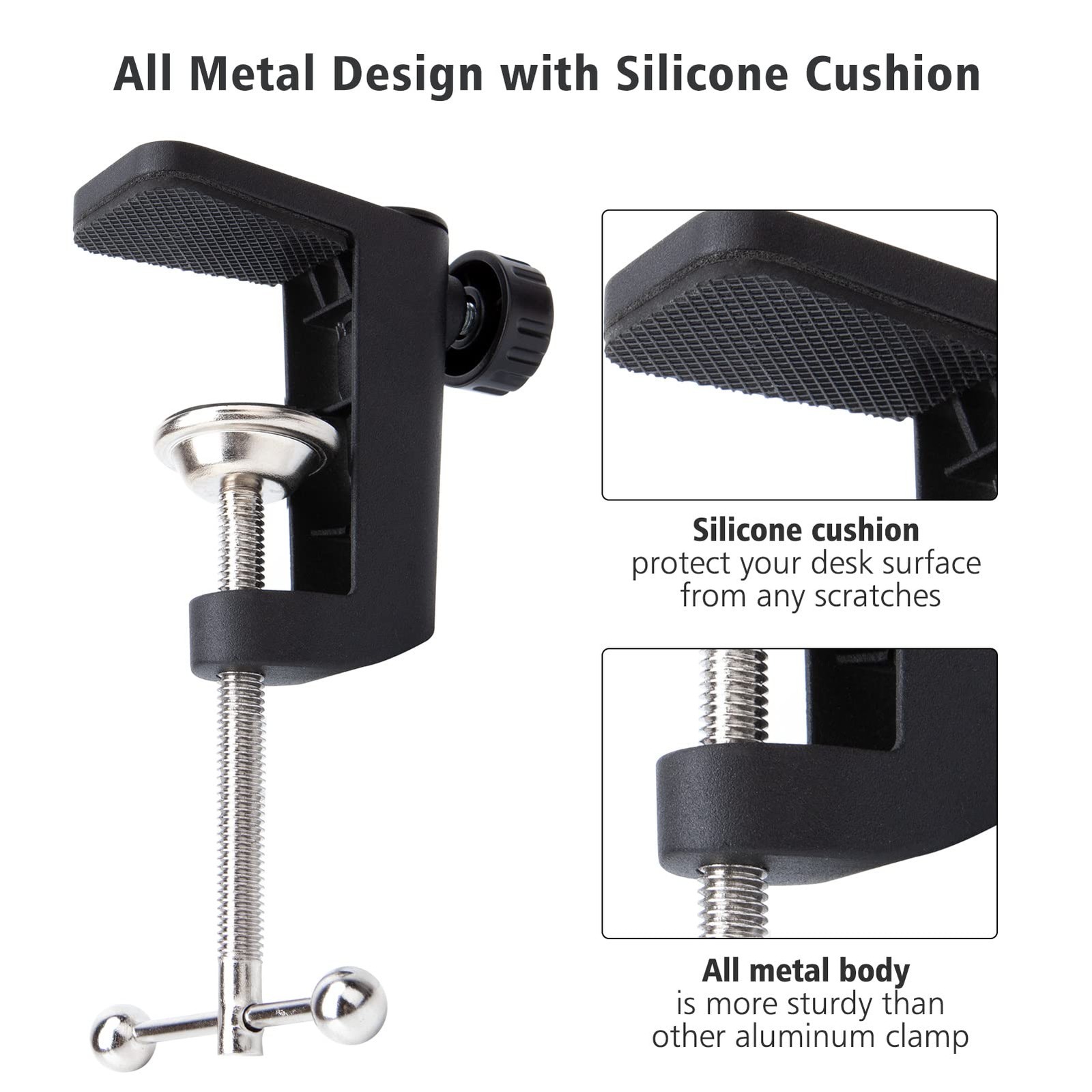 Metal Desk Clamp For Microphone for Mic, Mic Boom Arm