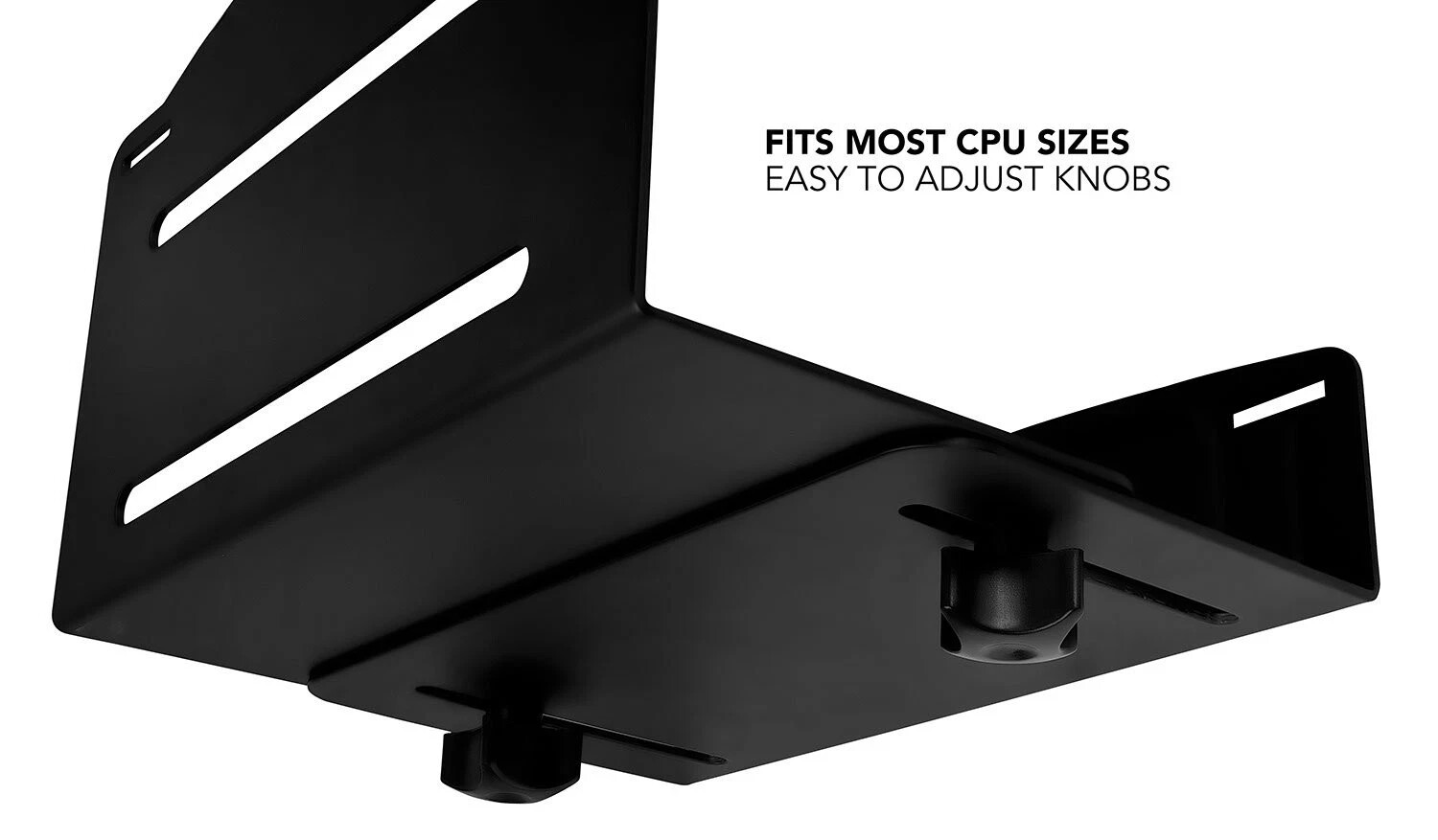 Mount-It! CPU Wall Mount Bracket, Desktop Computer Tower Holder with Safety S...
