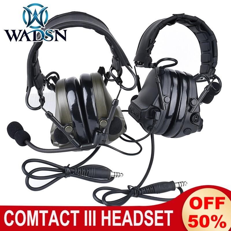 WADSN Comtac III Headset Civilian Sound Pickup And Noise Cancelling Headphone