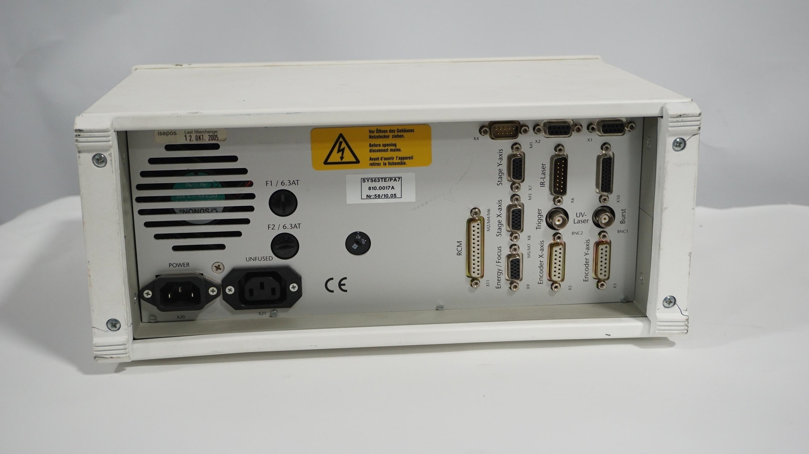 ZEISS (PALM) SYS63TE/PA7 CONTROLLER || MICROBEAM LASER-CAPTURE MICRODISSECTION