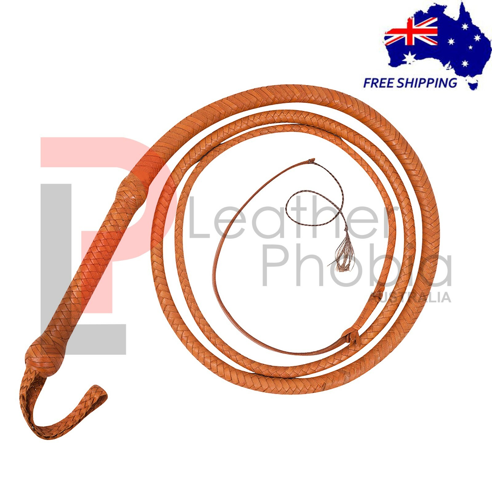 Genuine Real Cow Hide Leather Stock Bullwhip 04 feet long 16 strands Heavy Whip