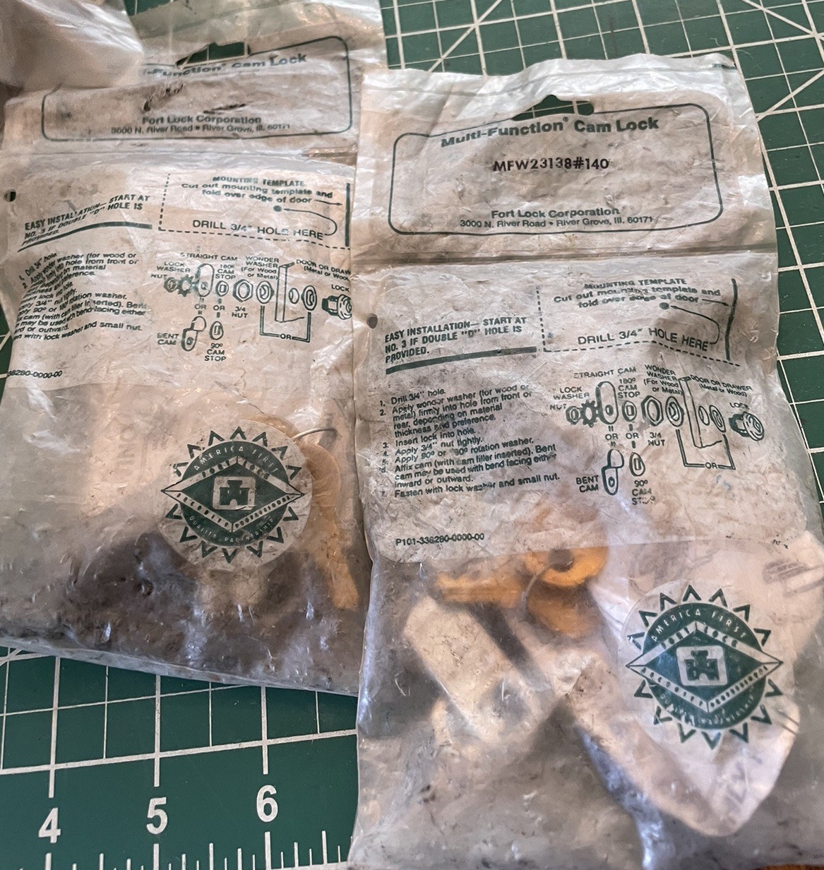 Compx Multi Function Can Lock Kit Mfw23138 2 Keys 2 Sets NOS
