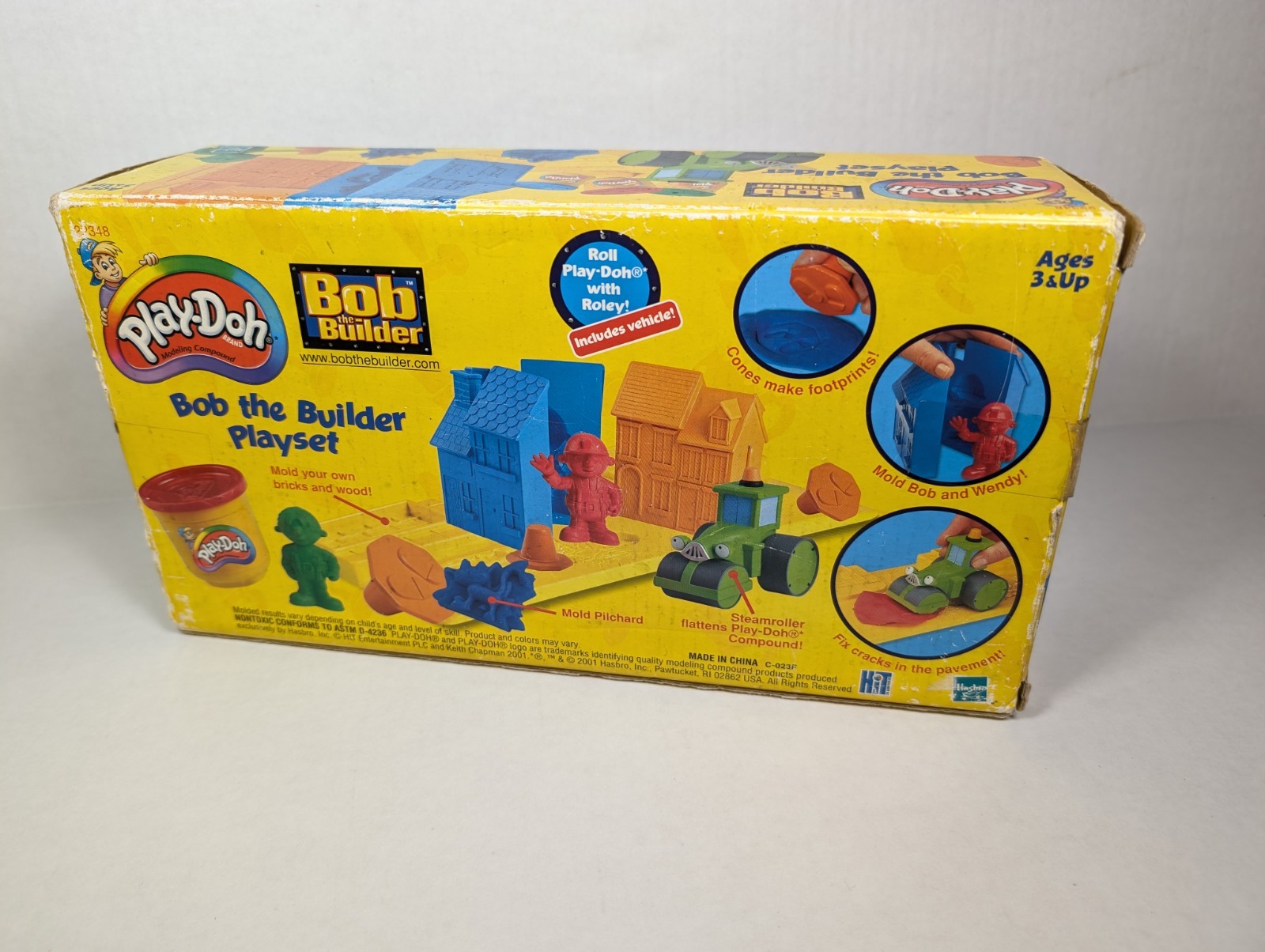 Vintage Play-Doh Bob the Builder Set INCOMPLETE 2001 Original Box