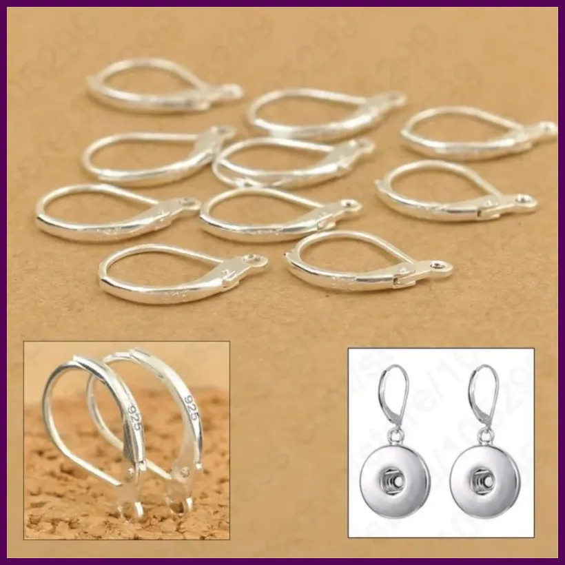 100PCS  DIY Beadings Findings Earring Hooks Leverback Earwire