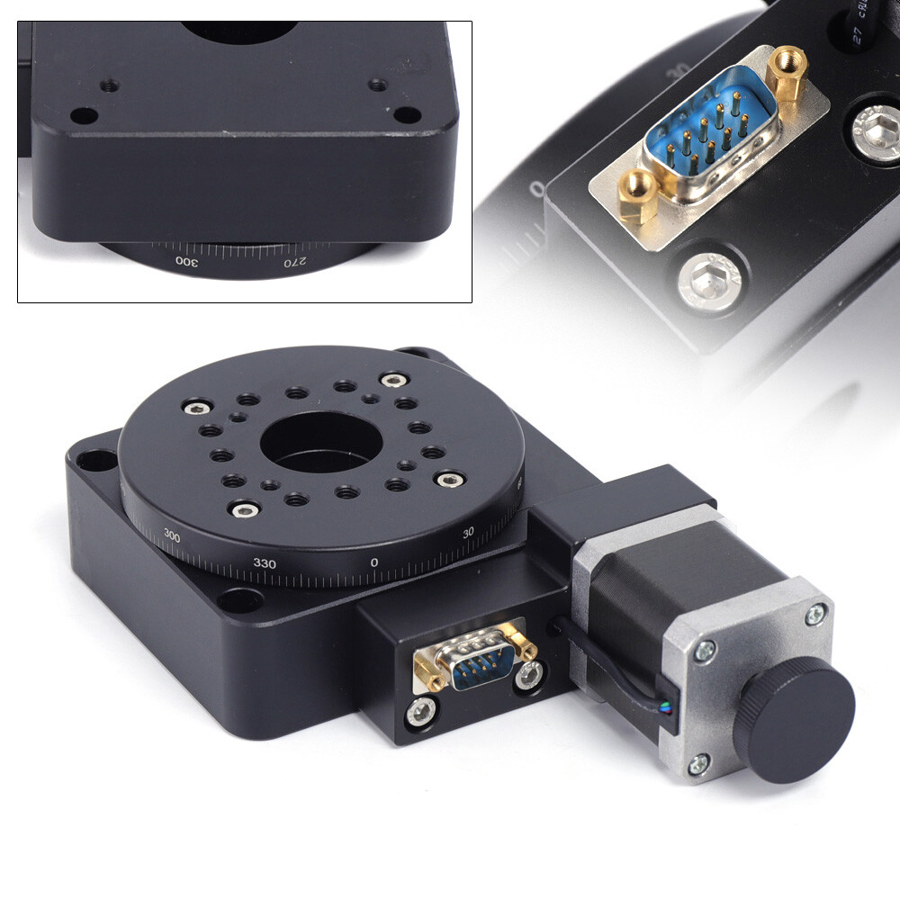 Electric 360° Rotating Platform Optical Rotation Stage HT03RA100 High-Precision