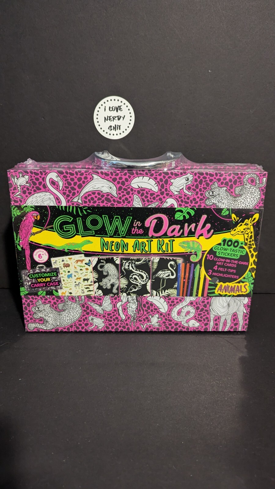 Glow In The Dark Neon Art Kit - ANIMALS