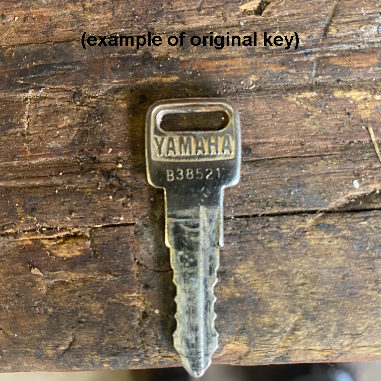 (2) Yamaha Suzuki Bike ATV Ignition Replacement Keys Cut Key Code B32010-B52009