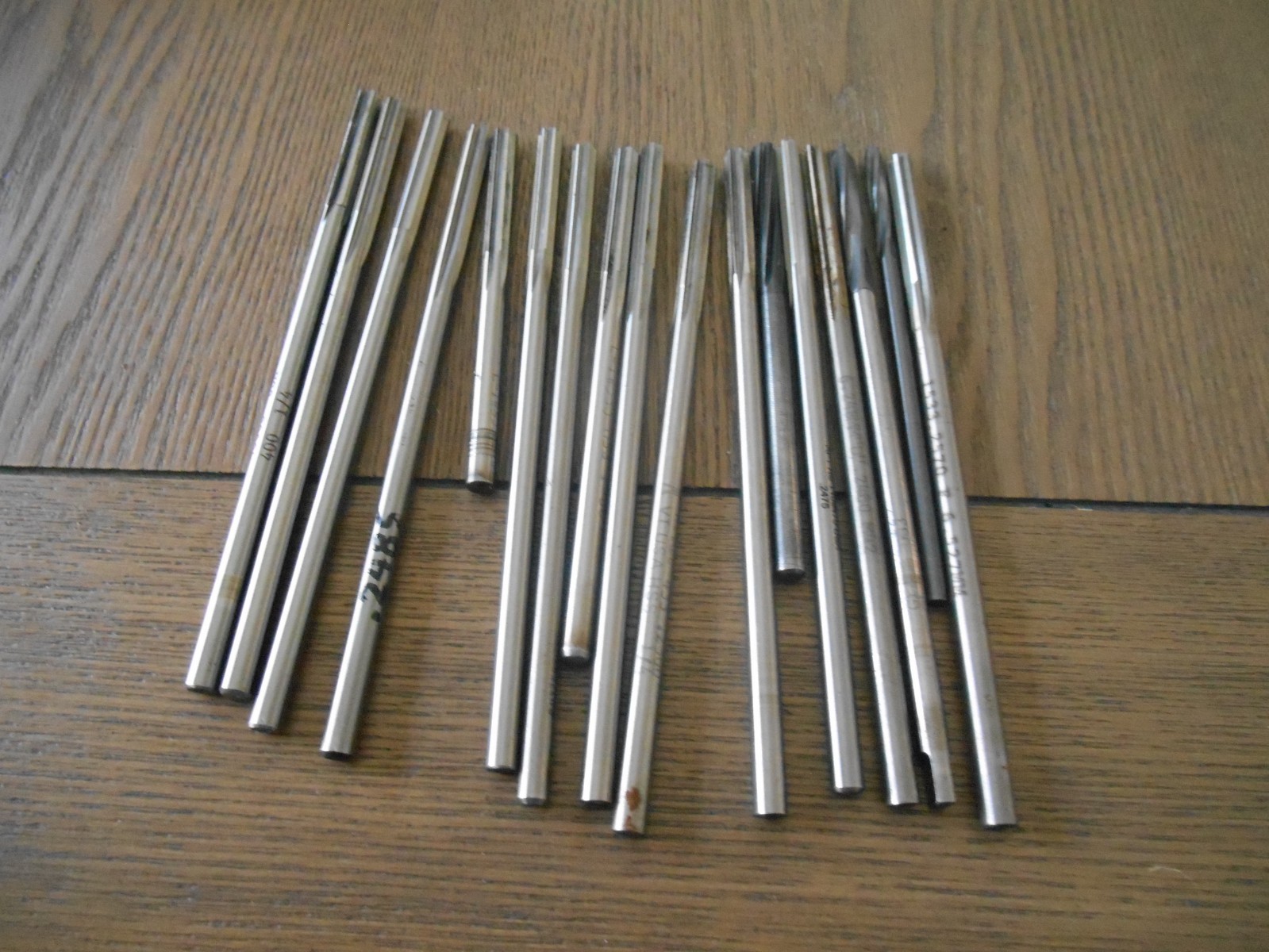 Machinist reamers, lot of 17