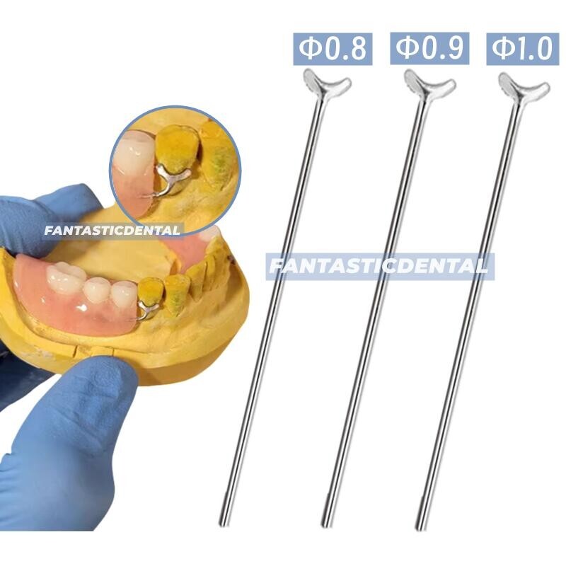 Dental Ball Retainer J Clasp Oblique Clasps Bars 0.8/0.9/1.0 Y-Type Fit Scheu