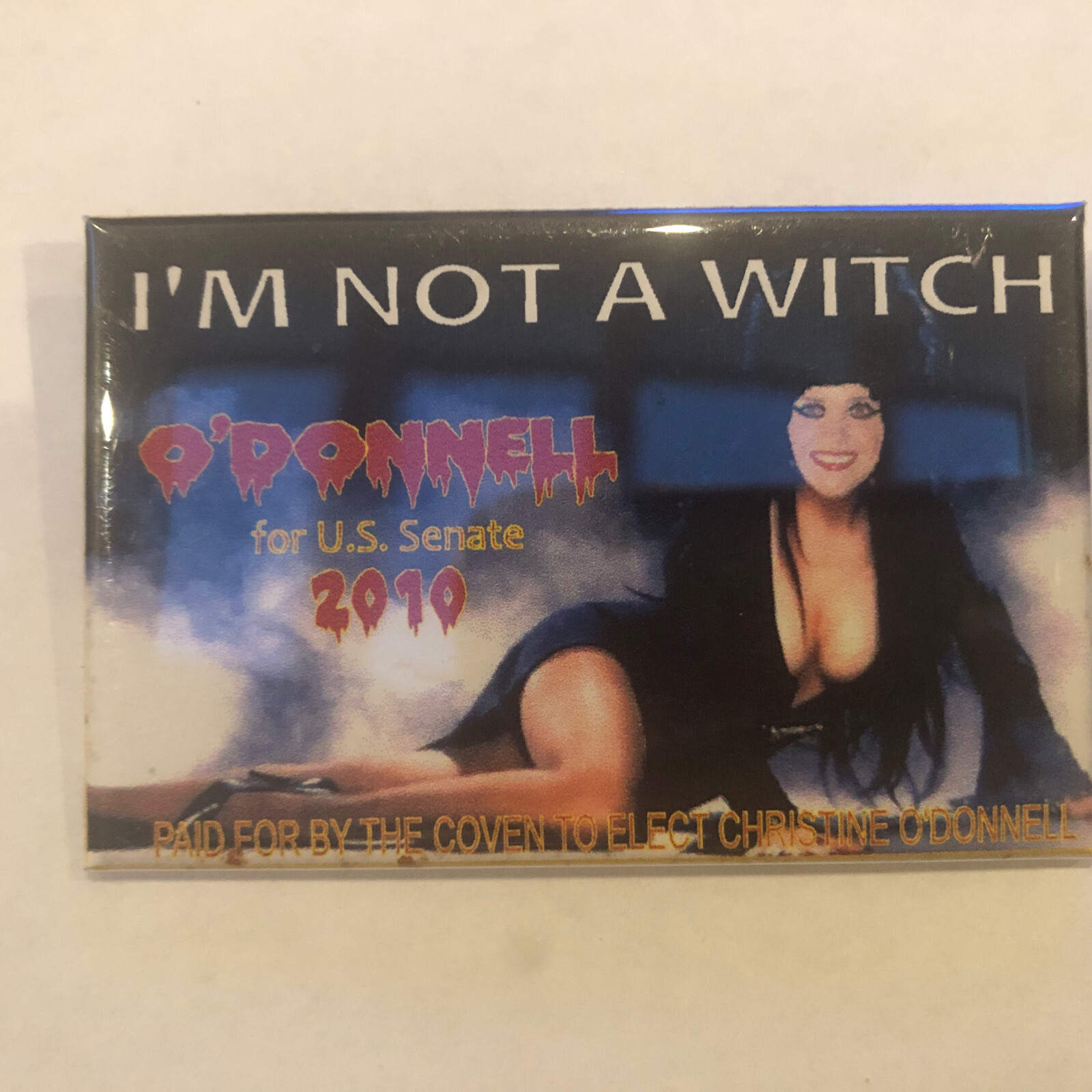 I’m Not A Witch Christine O’Donnell for U.S. Senate 2010 pinback button pin