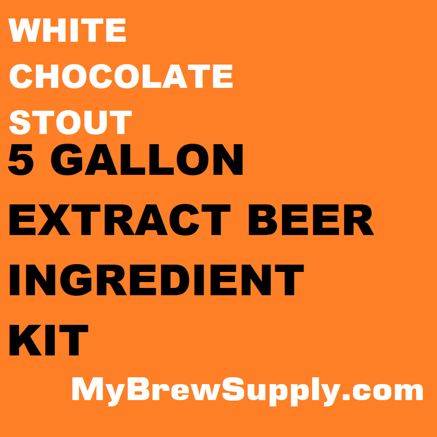 White Chocolate Stout Homebrew 5 Gal Beer Extract Kit - My Brew Supply