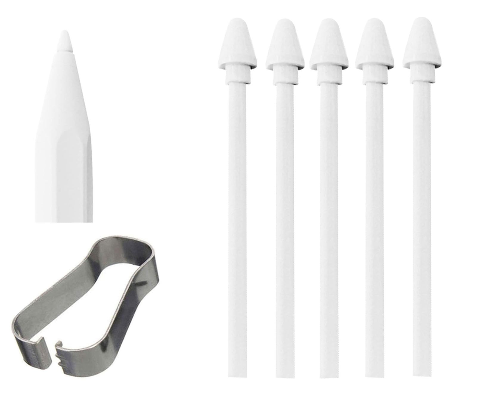 5 Pack Galaxy Tab S11 Ultra Stylus Pen Tips Replacement for Samsung White