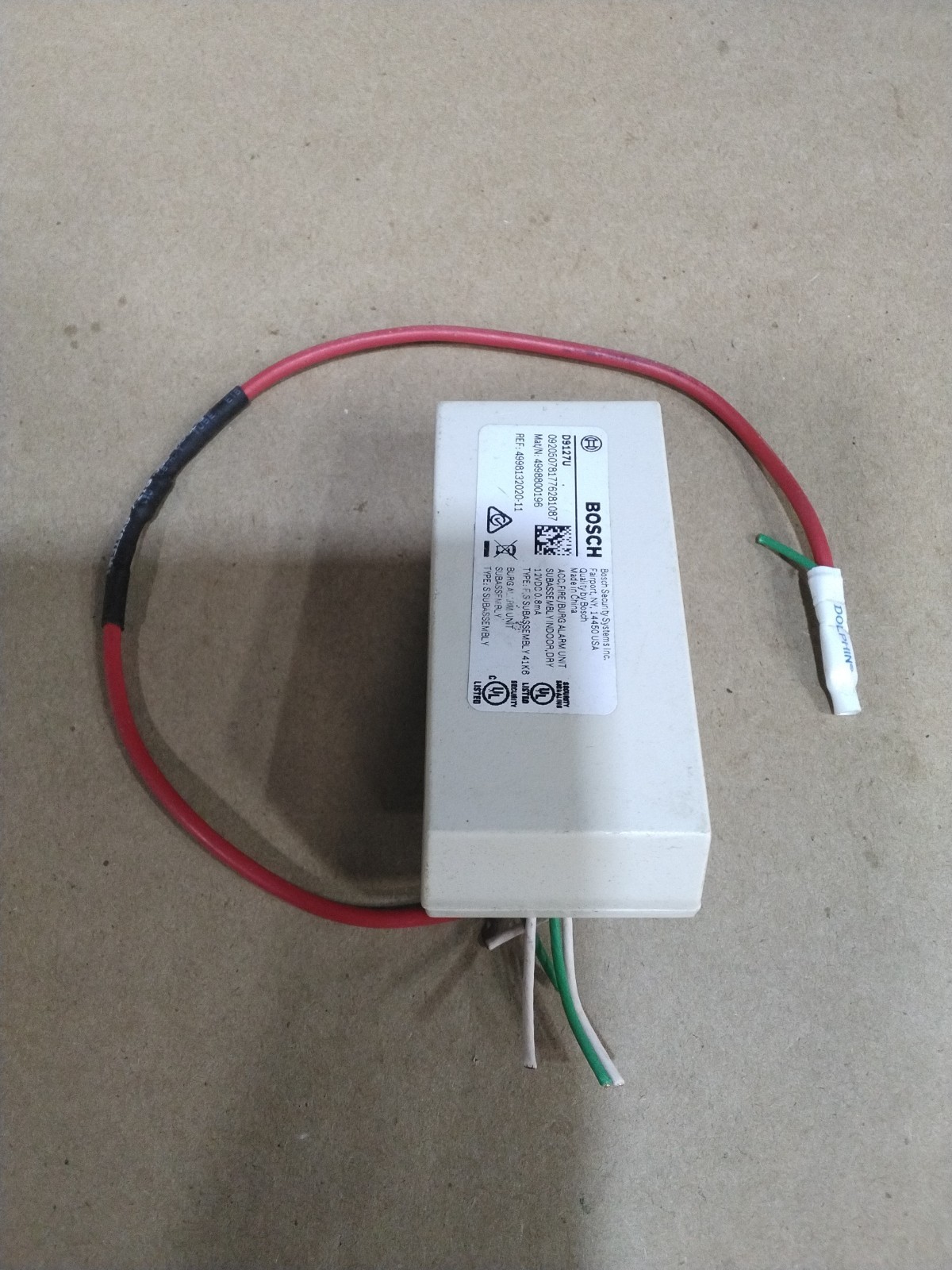 Bosch D9127U Low Current Module Fire/Burg Alarm Unit