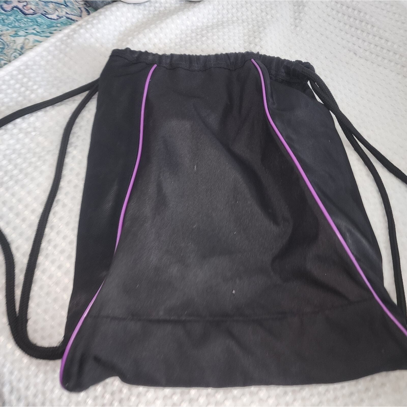 ADIDIAS EUC UNISEX BLACK SACKPACK DRAWSTRING ATHLETIC BACKPACK BAG