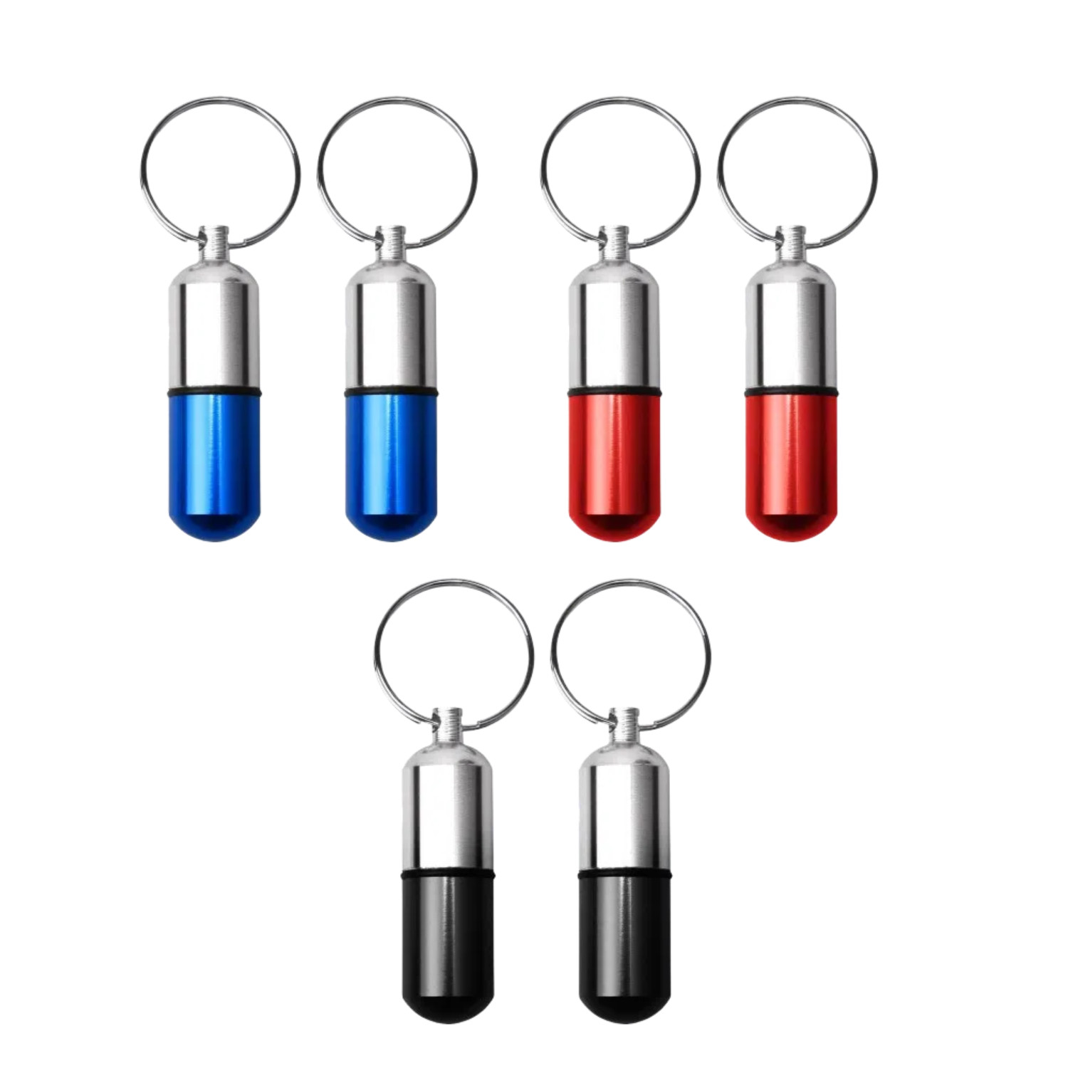 Medicine Pill Bottle Drug Portable Container Holder Case Keychain Waterproof Pro