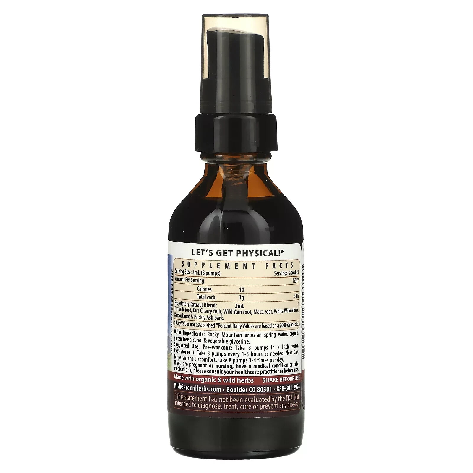 WISHGARDEN HERBS EXERCISE & REVIVE, RECOVERY AID, 2 FL OZ (59 ML) - EXP 1/25