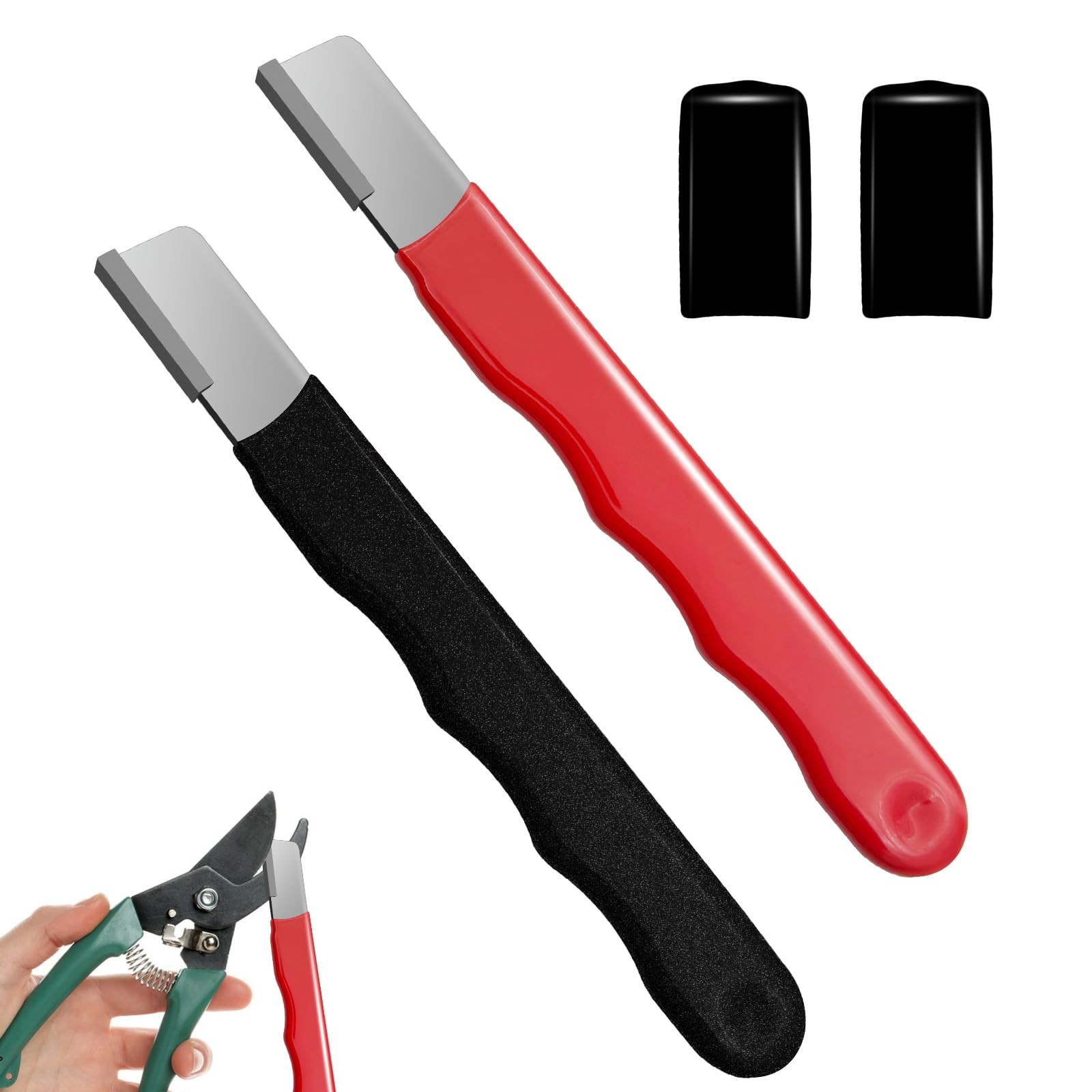 2 Pieces Garden Tool Sharpener Garden Tool Blade Sharpener For Knife Garden Knif