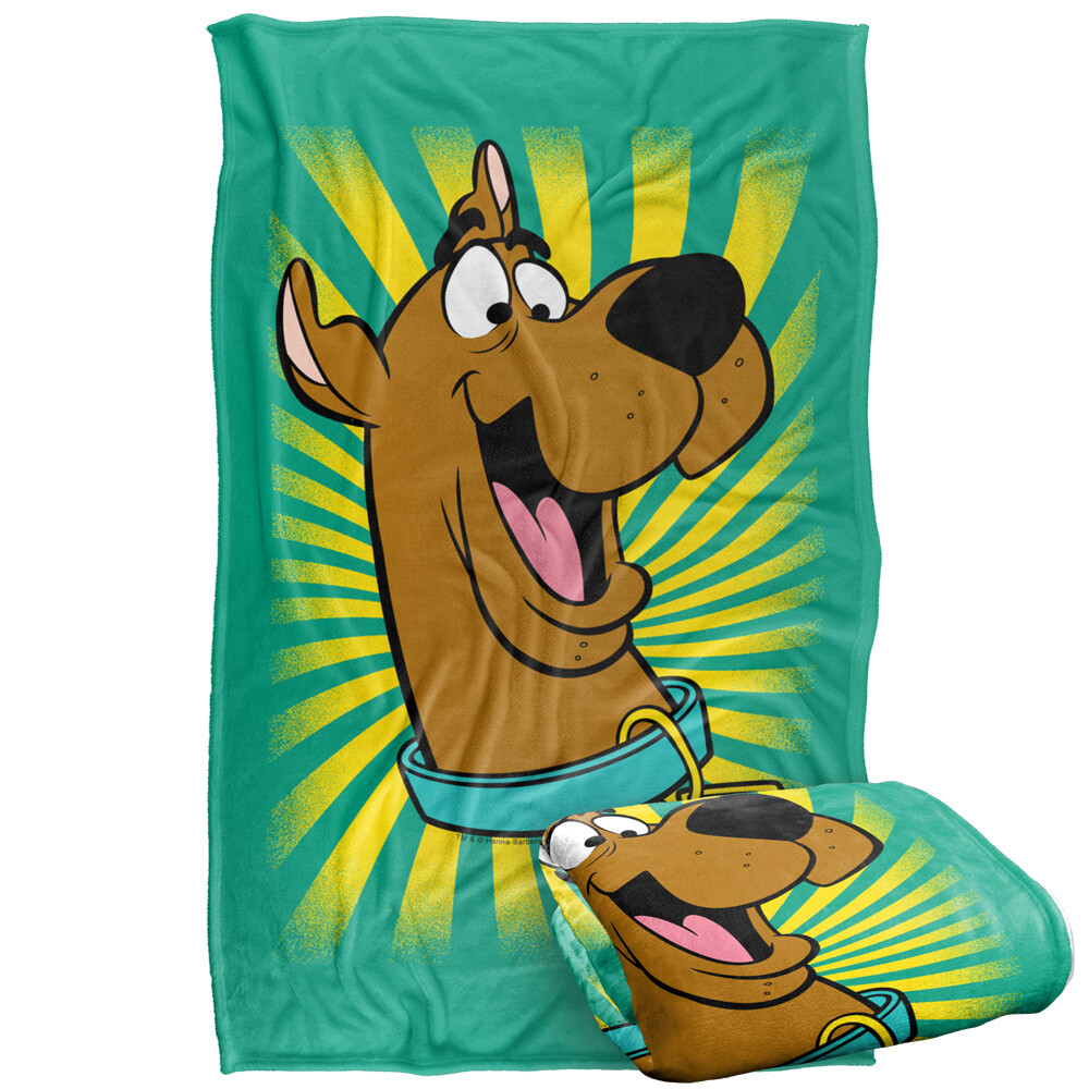 Scooby-Doo Burst Head Silky Touch Super Soft Throw Blanket, 36"x58"