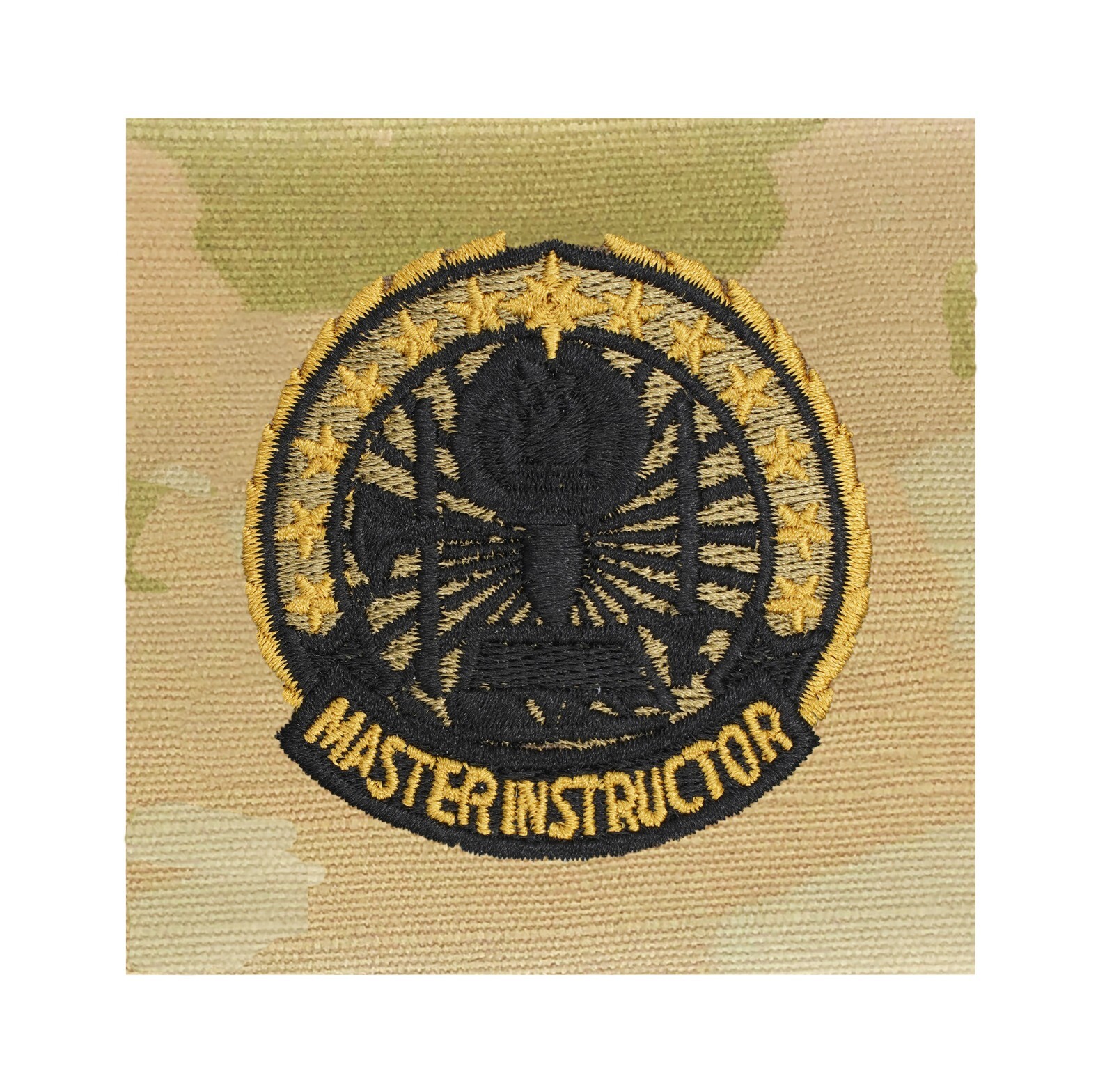 US Army Instructor Badge Master OCP Sew-on Badge