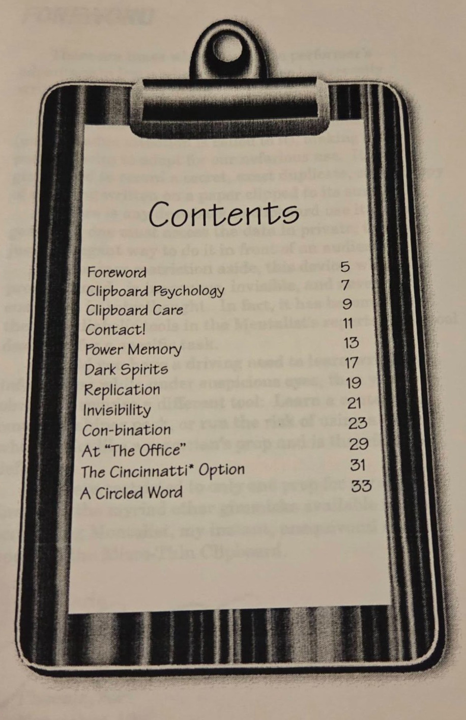 First Impressions by Lee Earle Booklet Magic Mentalism Tricks