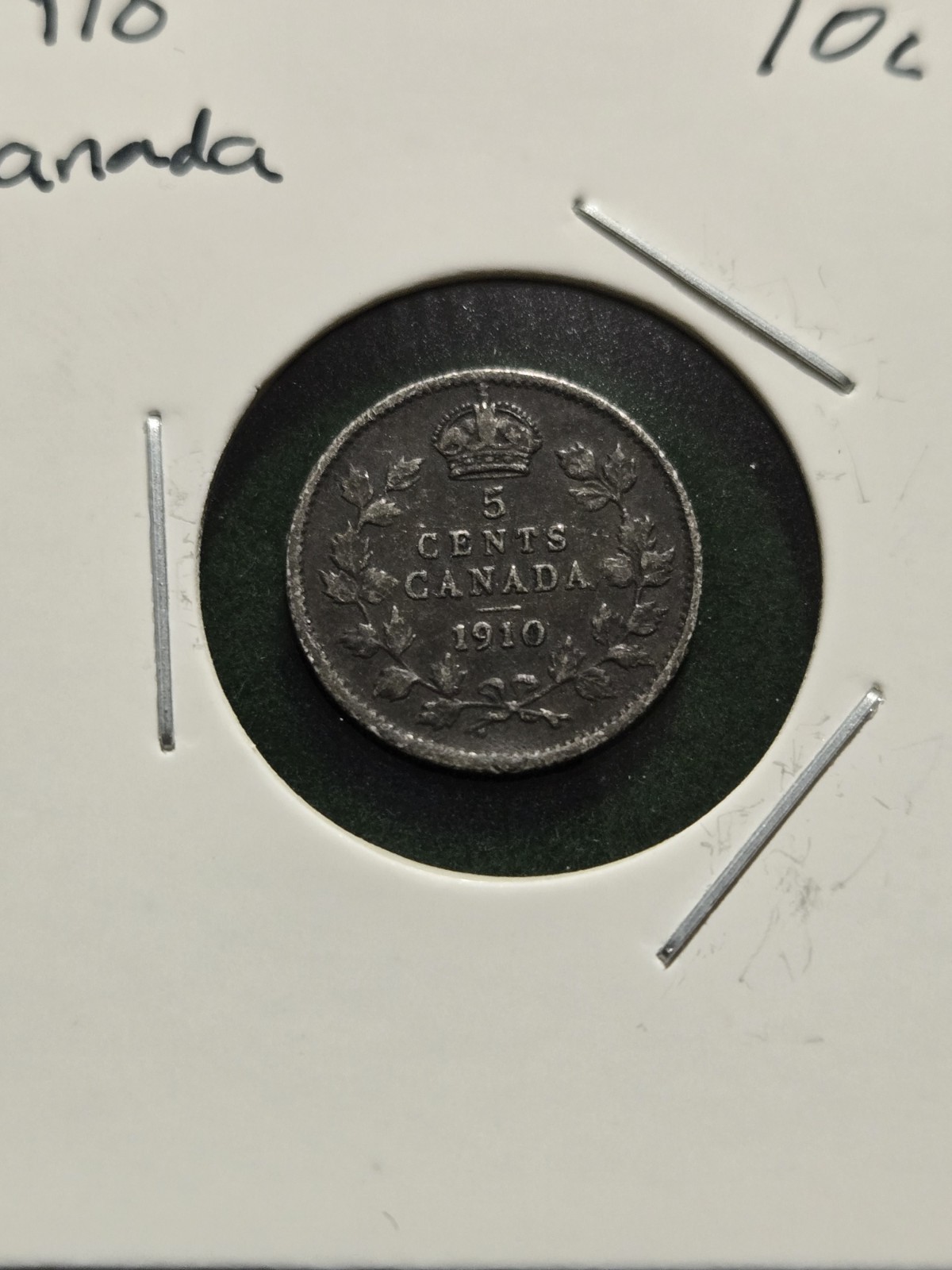 1910 Canada 5 Cents Silver!