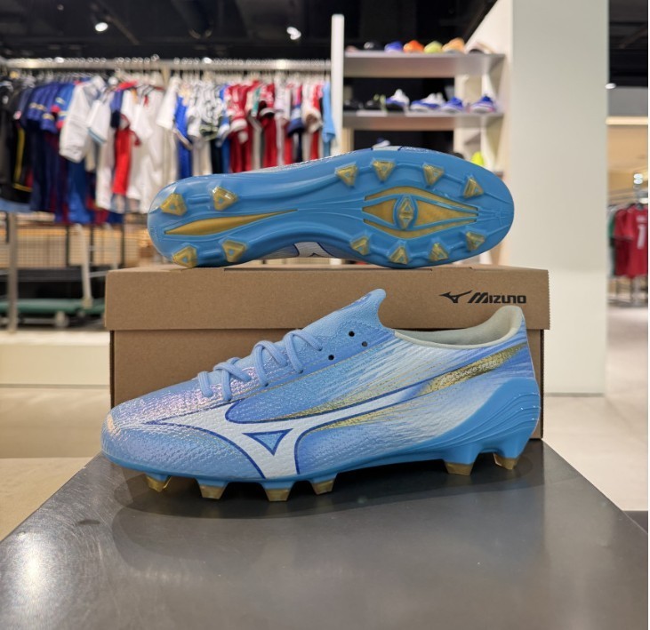 Mizuno Alpha III Elite MD Soccer Cleats Football Shoes Blue White P1GA266225