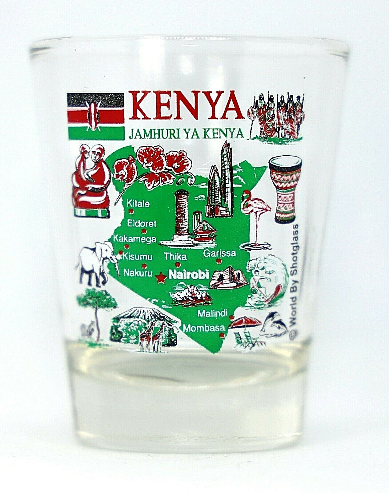 KENYA LANDMARKS AND ICONS SHOT GLASS SHOTGLASS