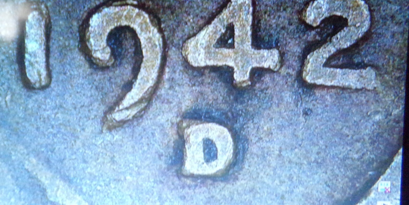 1942-D LINCOLN WHEAT CENT WITH ERRORS D/D ON MINTMARK & DOUBLING ON OBVERSE CIR