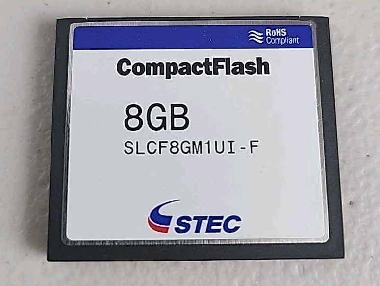 8GB STEC SLCF8GM1UI-F WD Industrial Grade Compact Flash CF Card -40C to +85C