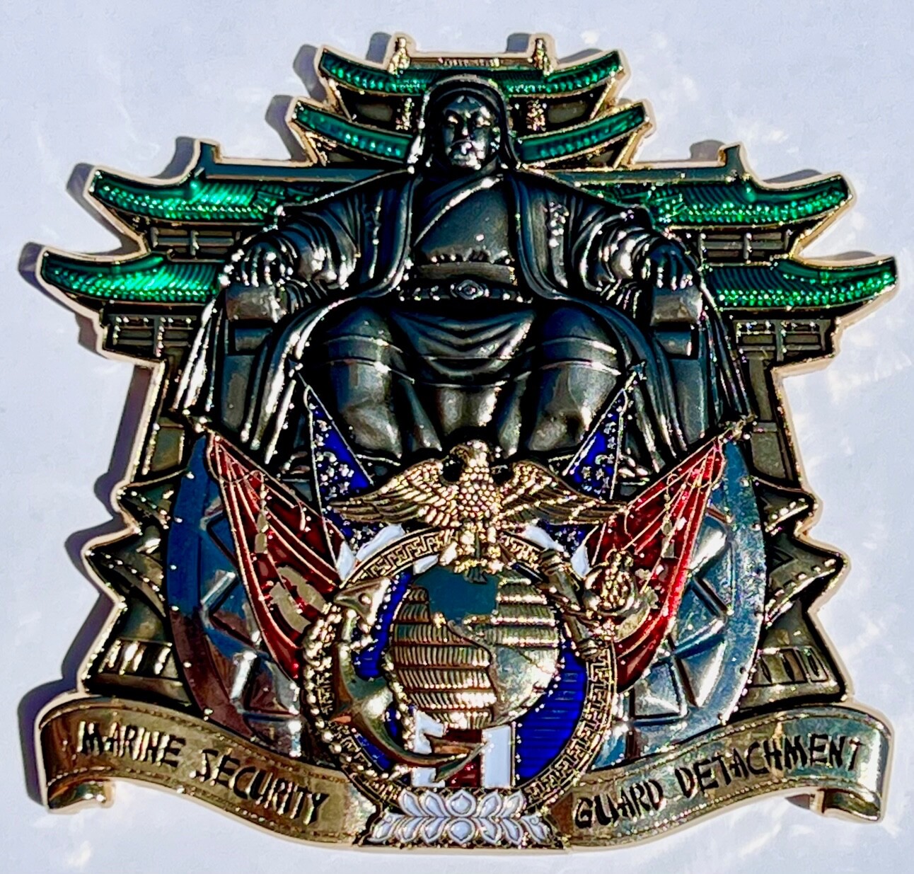 MSG Det Marine Security Guard Detachment Ulaanbaatar, Mongolia Challenge Coin