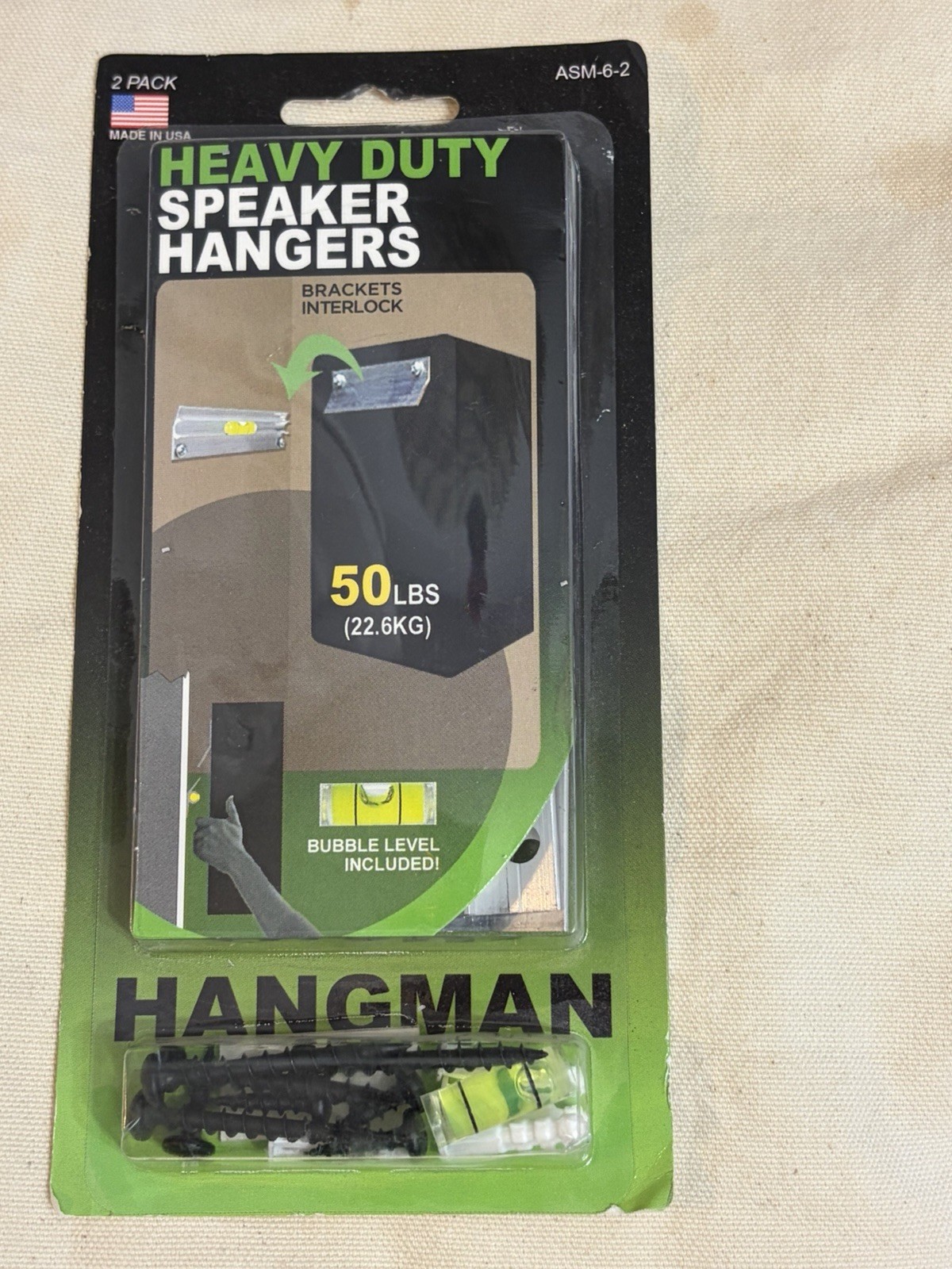 Heavy Duty Speaker Hangers By Hangman 50 Lbs Capacity