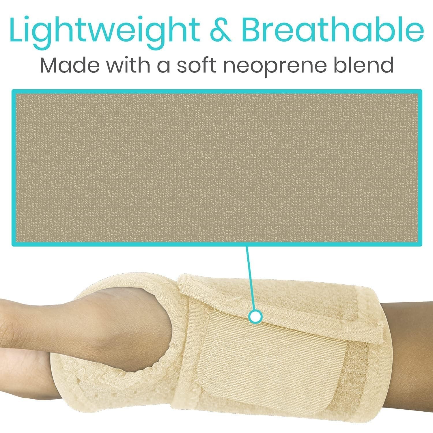 Vive Wrist Wrap Braces (2 Pack) - Tendonitis Support for Carpal Tunnel Arthri...