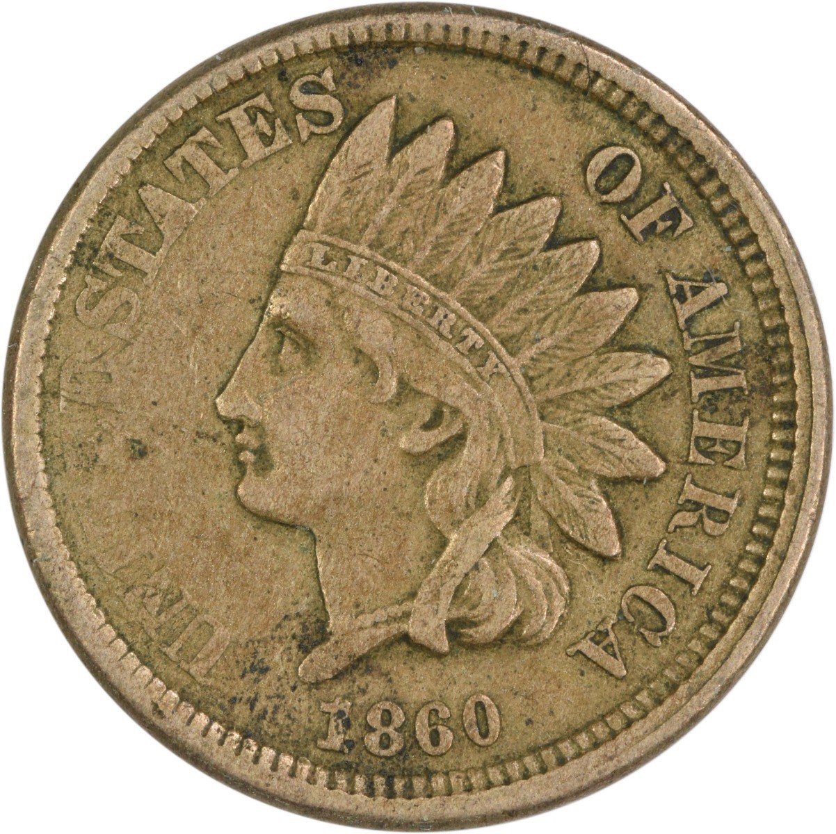 1860 Indian Cent VF Uncertified #930