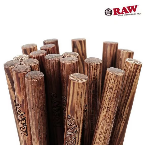 🍃😎🍃 3 x SMALL RAW CONE NATURAL WOOD POKER PACKER AUTHENTIC BRAND TOOL🍃😎🍃