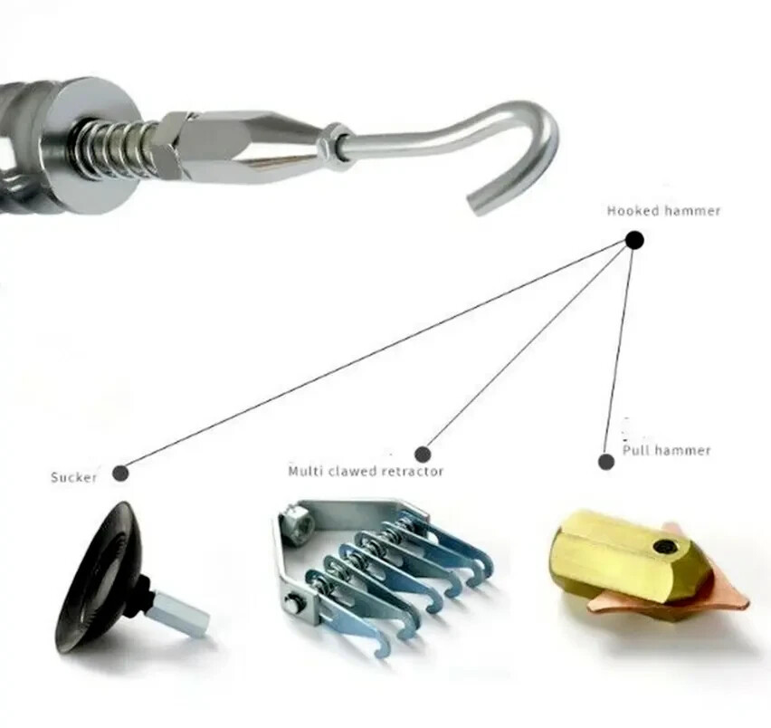 Dent Puller Slide Hammer Washer Hook Dent Pulling Claw Car Body Repair Removal