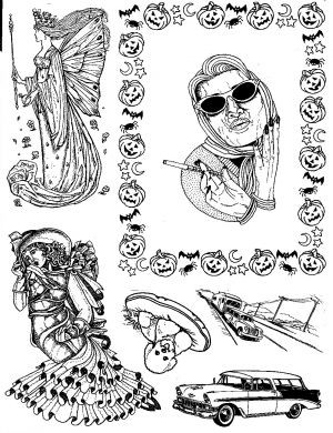 Unmounted Rubber Stamp Plate, Unmounted/Uncut Pink Rubber Stamps