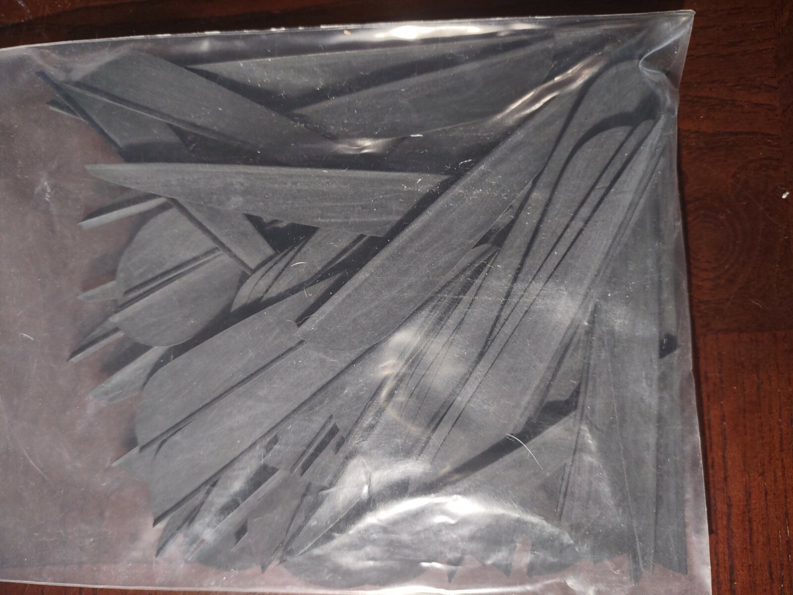 77 Black Fletches Vanes