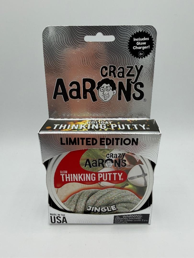 New In Package Aarons Crazy Thinking Putty 3.2 Oz Jingle - Free Shipping