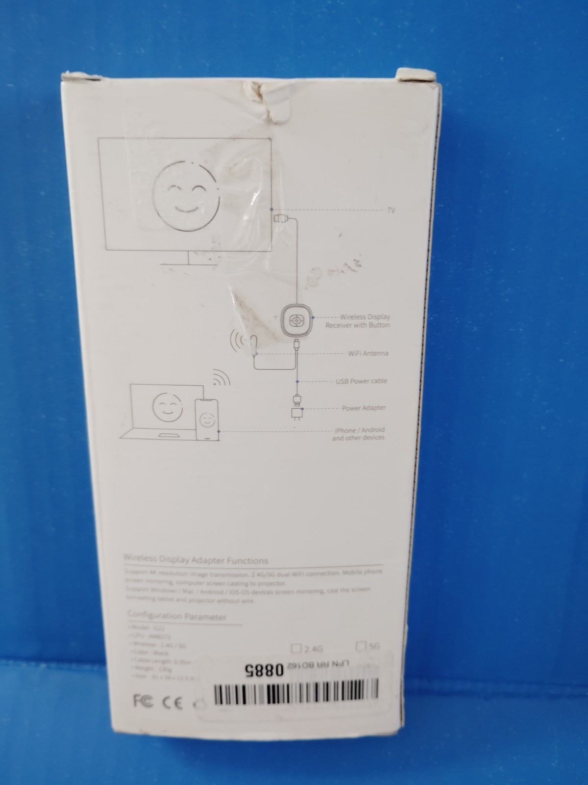MiraScreen Wireless Display Adapter G22, 4k , Mirroring, for Mac, Andriod