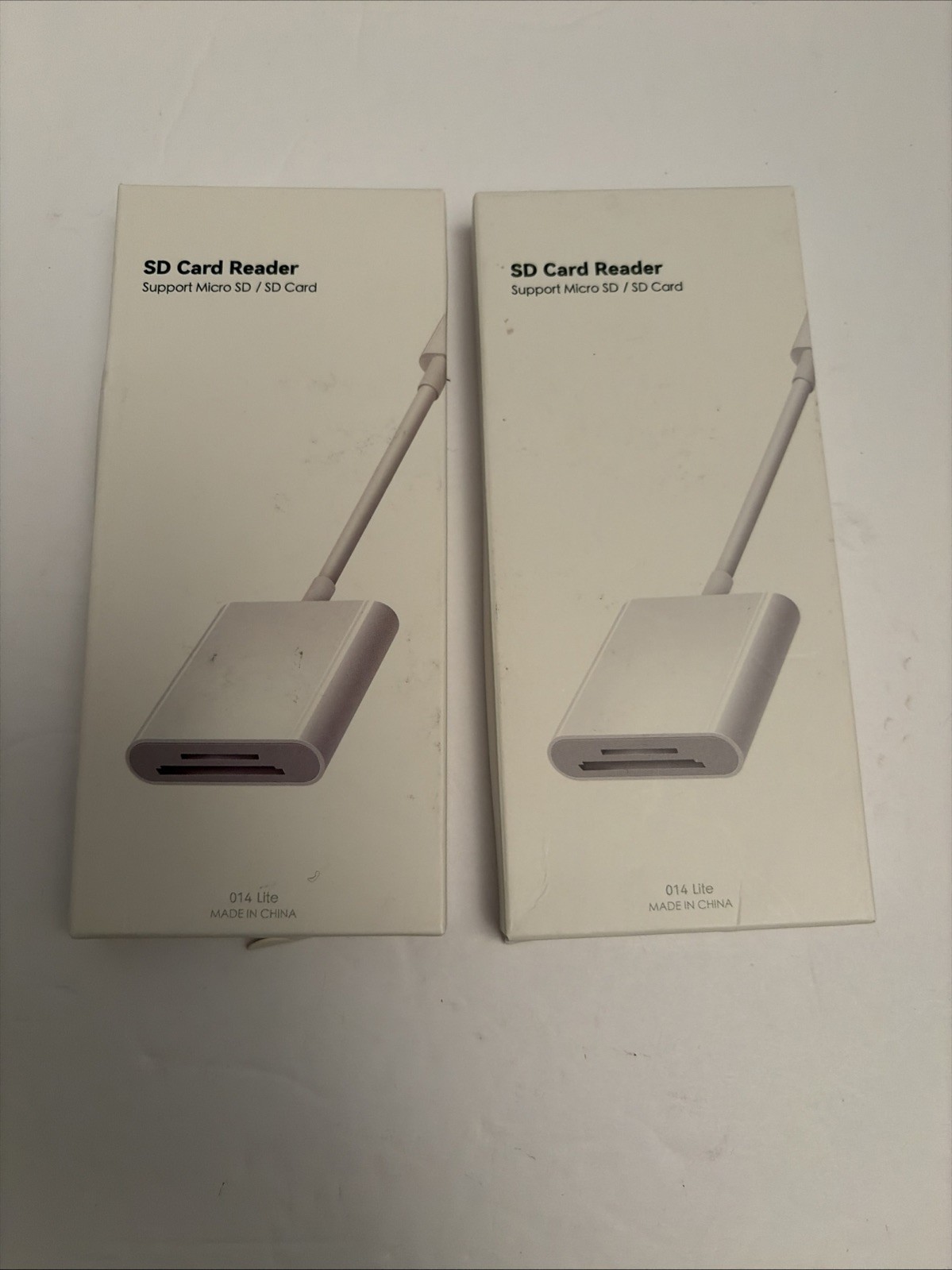 2 SD Card Reader for iPhone iPad, &USB-C Dual Connector,Support SD/MicroSDCards