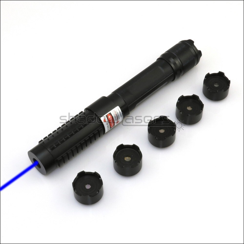 BX6 450nm Adjustable Focus Blue Laser Pointer & Battery&Charger&Goggles& 5 Stars
