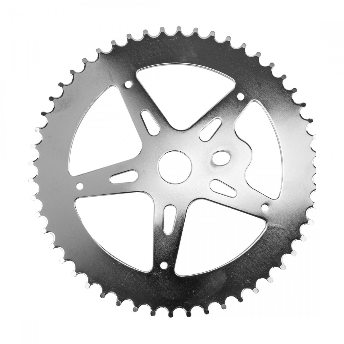Sunlite 1pc. Chainring 52t 1pc 1/2in x 1/8in Steel Chrome/Silver BMX Bike