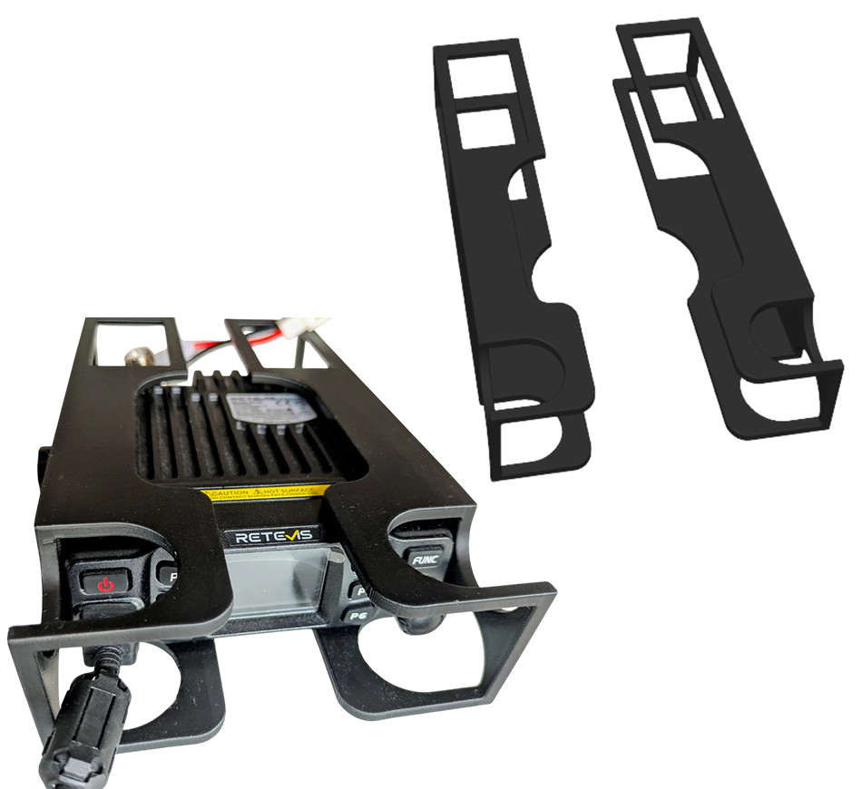 Anytone AT-778UV Retevis RT95 Side Rails Mount Bracket